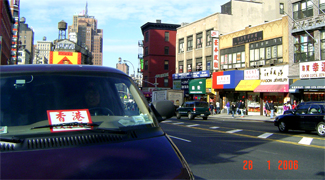 CHINATOWN Faced with increasing discrimination and new laws which prevented participation in many occupations on the West Coast, some Chinese immigrants moved to the East Coast cities in search of employment. Early businesses in these cities included hand laundries and restaurants. Chinatown started on Mott Street, Park, Pell and Doyer streets, east of the notorious Five Points district. By 1870, there was a Chinese population of 200