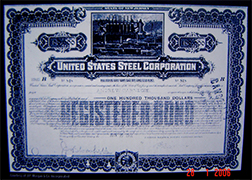 First Registered Bond issued by the New York Stock Exchange Group, Inc. (NYSE:NYX) operates two securities exchanges: the New York Stock Exchange (the "NYSE") and NYSE Arca (formerly known as the Archipelago Exchange, or ArcaEx, and the Pacific Exchange).   NYSE Group is a leading provider of securities listing, trading and market data products and services. Wall Street located in Downtown Manhattan at NYC