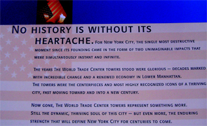 On September 11, 2001, four U.S. planes hijacked by terrorists crashed into the World Trade Center (south Manhattan in New York City), the Pentagon and a field in Pennsylvania killing nearly 3,000 people in a matter of hours. Behind the staggering number of deaths are the individuals, each of whom left behind family, friends and co-workers who feel the national tragedy on a personal level... 