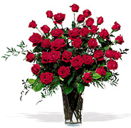 ROMANTIC ARRANGEMENT 36 Perfect RED Roses in a clear base, greens and white/green available fillers,... Very VIP flowers arrangement for your special occassion in USA, flowers, red roses, yellow roses, pink roses, orange roses, white roses, callas, orchids, bouquets, exotics and tropical flowers from Miami Florida to all the United States of America... Caballero flowers, American flowers shop, offers a great and VIP arrangements for DELIVERY to houses, office, funeral, hospital, business, schools in all the USA... Enjoy our online services we will schedule your order and deliver on time...