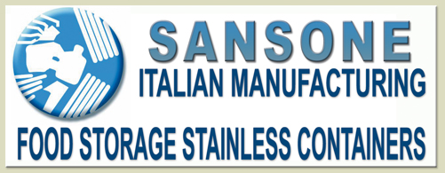 La Nuova Sansone, the Italian stainless steel containers manufacturing co, wine storage containers, food storage containers and chemical storage containers to support the USA, Canada, Japan and worldwide storage industries...